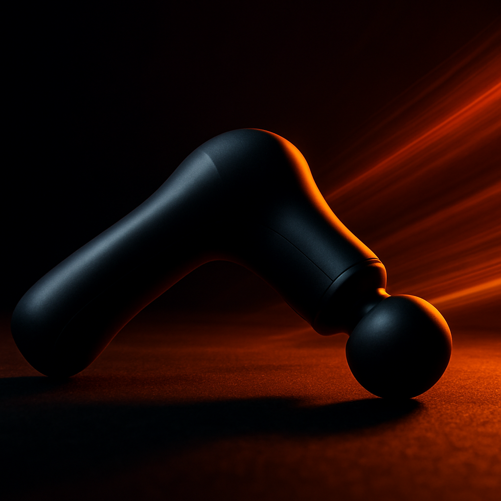 Beartrap muscle recovery tool displayed on a dark gym floor with dramatic orange lighting